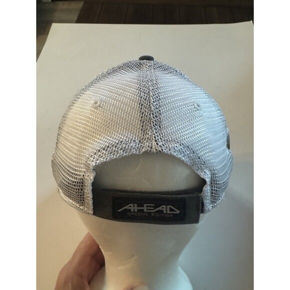 Boston Bruins Meshback Hat Baseball Cap Trucker Gray White NHL Hockey - Picture 5 of 6